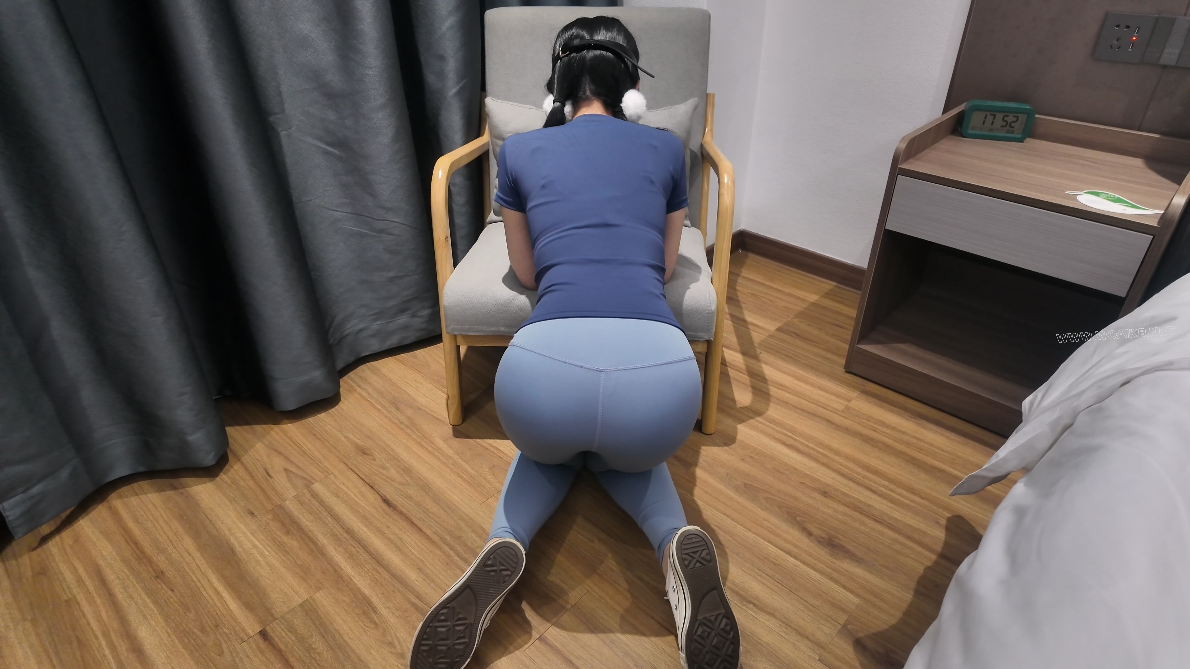 【瑜伽妹妹】瑜伽裤+裤里丝+匡威帆布鞋+SP+PJ无限强高到身体不受控制颤抖+极致GC体... 预览图