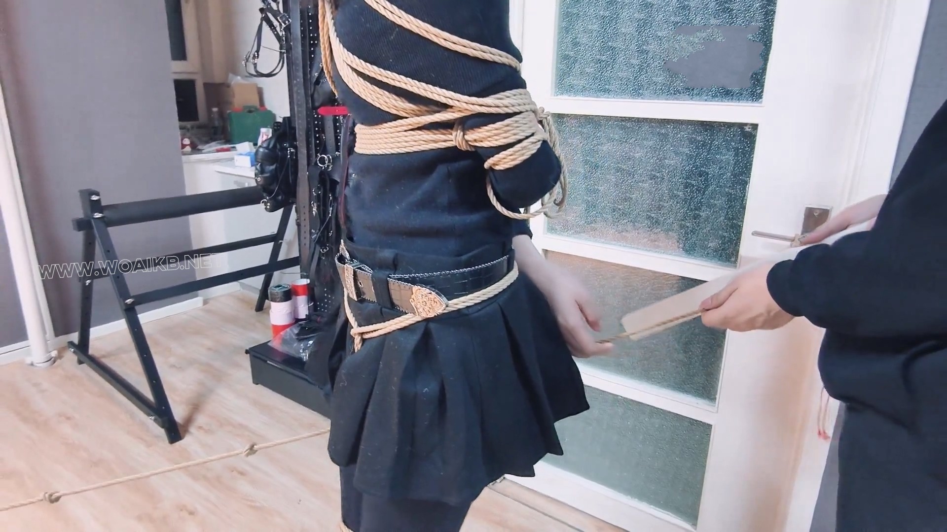 【妙妙X咲希】【女女互救 咲希走绳 震动棒QG 高跟鞋蹦跳 股绳走绳 】 预览图