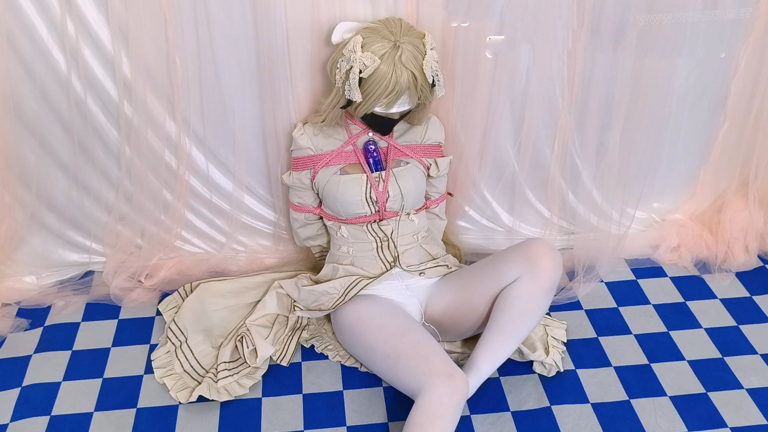 《缘之空-春日野穹cos》超绝反差！！女孩子！渴求被哥哥调教的穹妹，被哥哥捆绑起... 预览图