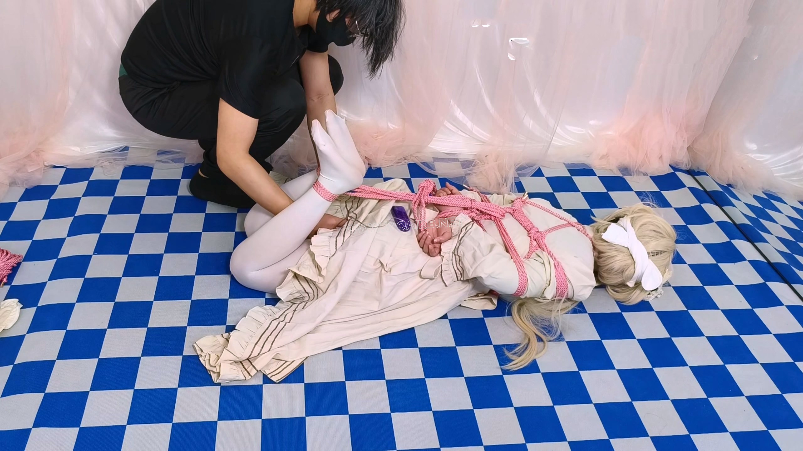 《缘之空-春日野穹cos》超绝反差！！女孩子！渴求被哥哥调教的穹妹，被哥哥捆绑起... 预览图