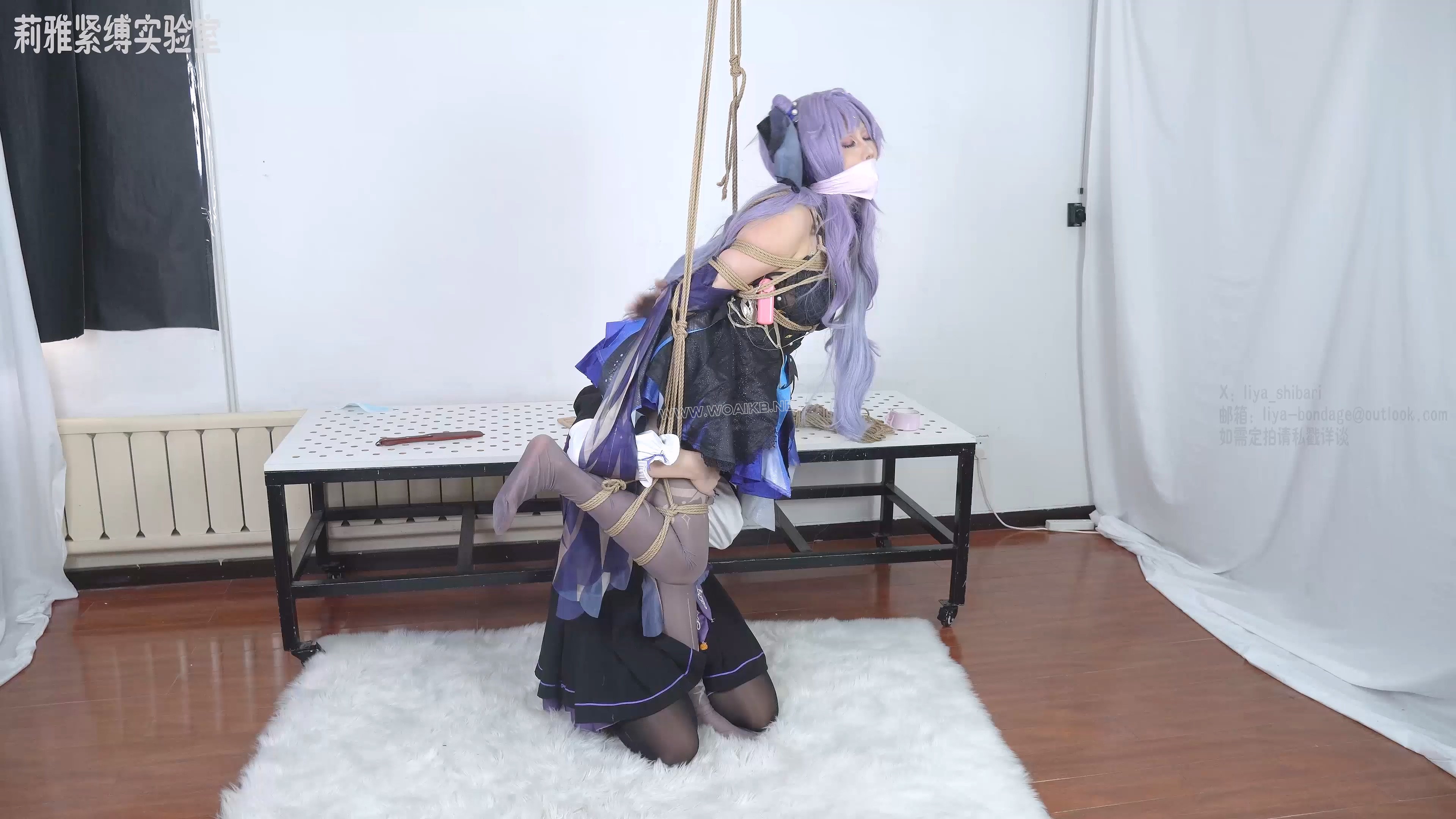落难的玉衡星 DIDcosplay棒子紧缚堵嘴封嘴单腿吊蛋蛋强膏呼吸抑制黑丝 预览图