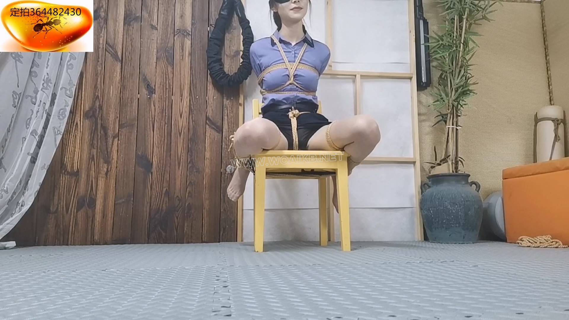 橘子奴隶秘书（下集） 橘子调教升级，羞耻M开脚缚+棒棒振阴呻求饶+处罚电击抖动中+... 预览图