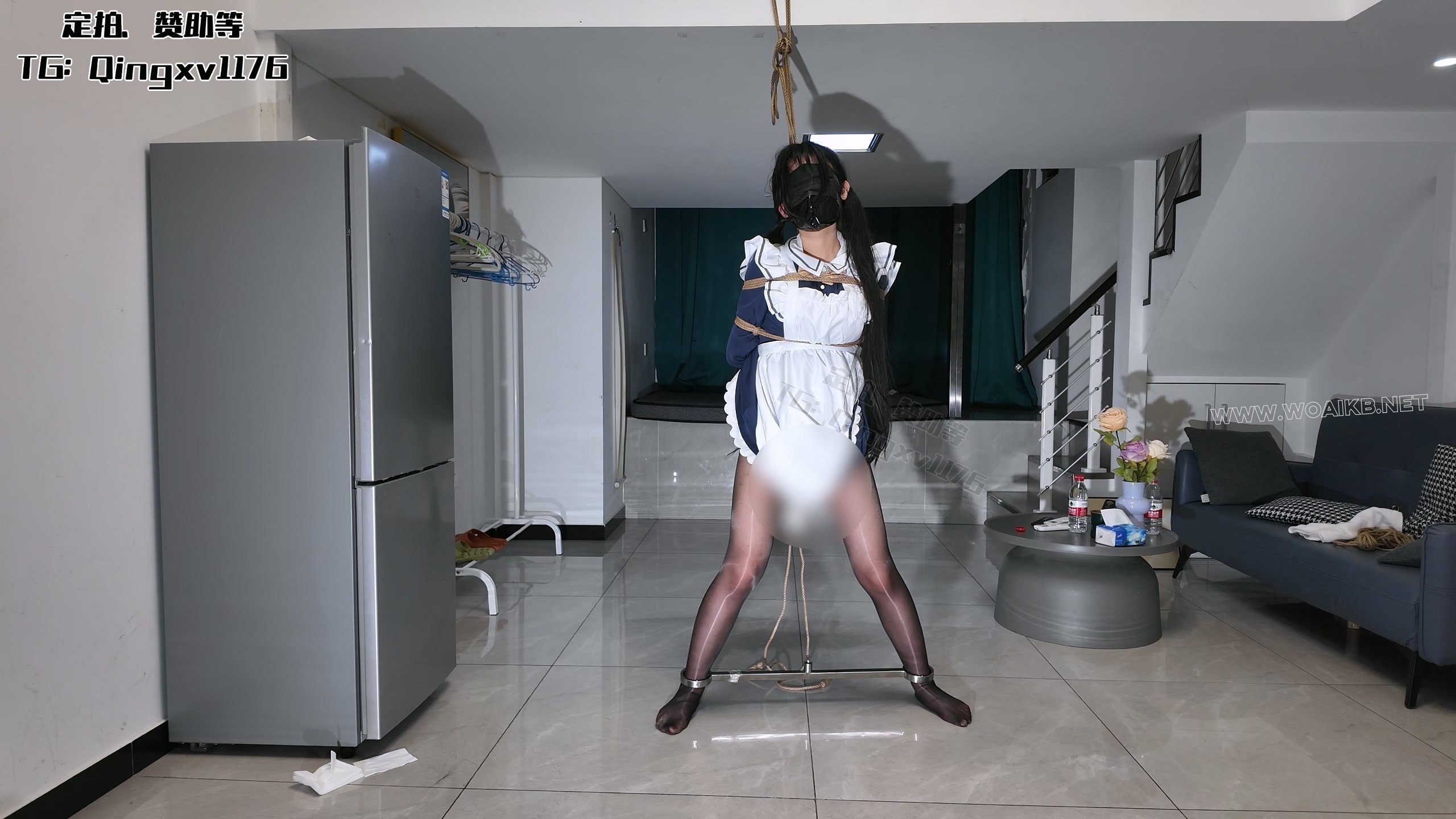 黑丝枣子姐 下部，不绑腿可以更好的享受被玩具刺激后挣扎扭动的黑丝美腿，啵啵贝失... 预览图