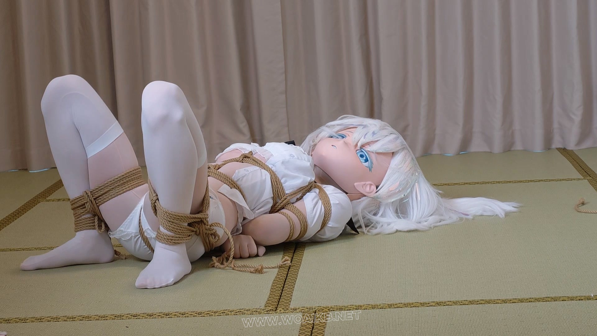 kigurumi kig宝石之国钻石 M腿吊缚空中呼吸控制 轻微SP与TK 驷马的无力挣扎 绝望的... 预览图 13