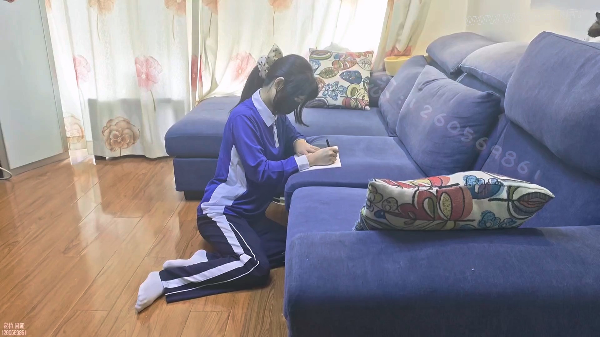 【念念】【中秋特辑】 被绑架折磨的女学生 深圳校服+三种白袜 蒙眼塞嘴 tk+td放置