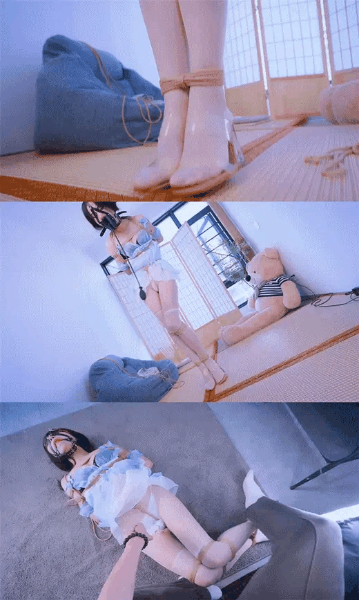 《沉沦的堕落少女Ⅲ》少女换上纯欲花瓣裙，油亮肉丝+白色 预览图